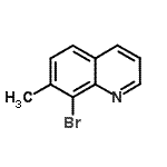 结构式 CAS# 98203-08-8, 8-溴-7-甲基喹啉