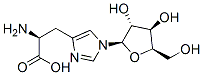CAS 登录号：98379-91-0， (2S)-2-氨基-3-[1-[(2R,3R,4R,5R)-3,4-二羟基-5-(羟基甲基)四氢呋喃-2-基]咪唑-4-基]丙酸