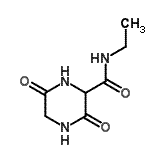 CAS#: 98432-60-1， N-Ethyl-3,6-dioxo-2-piperazinecarboxamide