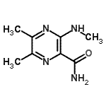 CAS 登录号：98490-29-0， 5,6-二甲基-3-(甲基氨基)-2-吡嗪甲酰胺