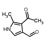 CAS 登录号：98491-67-9， 4-乙酰基-5-甲基-1H-吡咯-3-甲醛