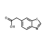 CAS 登录号：98589-45-8， 1,3-苯并噻唑-6-基乙酸