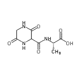 CAS#: 98594-94-6， N-[(3,6-Dioxo-2-piperazinyl)carbonyl]-L-alanine