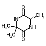 CAS 登录号：98735-75-2， (6S)-3,3,6-三甲基-2,5-哌嗪二酮
