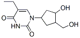 CAS 登录号：98736-93-7， 5-乙基-1-(3-羟基-4-(羟基甲基)环戊基)-2,4(1H,3H)-嘧啶二酮