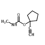 CAS 登录号：98959-72-9， 1-乙炔基环戊基甲基氨基甲酸酯
