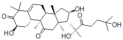 CAS 登录号：990-83-0， (10alpha)-2alpha,16alpha,20,25-四羟基-9beta-甲基-19-去甲羊毛甾-5-烯-3,11,22-三酮