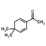 CAS 登录号：99172-21-1， 1-(4,4-二甲基-1,5-环己二烯-1-基)乙酮