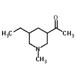 CAS 登录号：99175-86-7， 1-(5-乙基-1-甲基-3-哌啶基)乙酮