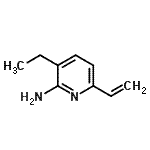 CAS 登录号：99362-07-9， 3-乙基-6-乙烯基-2-吡啶胺