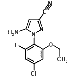 CAS#: 99479-46-6， 5-Amino-1-(4-chloro-2-ethoxy-6-fluorophenyl)-1H-pyrazole-3-carbonitrile