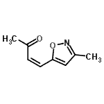 CAS 登录号：99662-35-8， (3Z)-4-(3-甲基-1,2-恶唑-5-基)-3-丁烯-2-酮