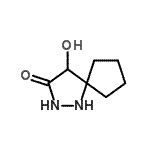 CAS 登录号：99669-69-9， 4-羟基-1,2-二氮杂螺[4.4]壬烷-3-酮