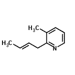 CAS 登录号：99747-46-3， 2-[(2E)-2-丁烯-1-基]-3-甲基吡啶