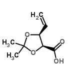 CAS 登录号：99902-66-6， 2,2-二甲基-5-乙烯基-[1,3]二氧戊环-4-羧酸