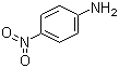 结构式 CAS# 100-01-6, 4-硝基苯胺; 对硝基苯胺; 1-氨基-4-硝基苯