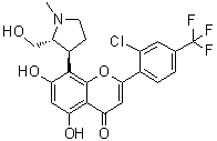 结构式 CAS# 1000023-04-0, Voruciclib