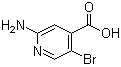 2-Amino-5-bromo-4-pyridinecarboxylic acid molecular structure (CAS 1000339-23-0)