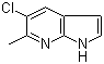 5-Chloro-6-methyl-1H-pyrrolo[2,3-b]pyridine molecular structure (CAS 1000340-18-0)