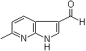 6-甲基-1H-吡咯并[2,3-b]吡啶-3-甲醛分子结构 (CAS 1000340-26-0)