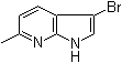 3-溴-6-甲基-1H-吡咯并[2,3-b]吡啶分子结构 (CAS 1000340-28-2)