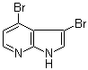 3,4-二溴-7-氮杂吲哚分子结构 (CAS 1000340-33-9)