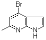 4-溴-6-甲基-1H-吡咯并[2,3-b]吡啶分子结构 (CAS 1000340-58-8)