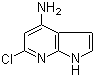 6-氯-1H-吡咯并[2,3-b]吡啶-4-胺分子结构 (CAS 1000340-80-6)