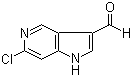 6-氯-1H-吡咯并[3,2-c]吡啶-3-甲醛分子结构 (CAS 1000341-64-9)