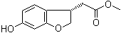 (3S)-2,3-二氢-6-羟基-3-苯并呋喃乙酸甲酯分子结构 (CAS 1000414-38-9)