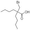 2-(溴甲基)-2-丁基己酸分子结构 (CAS 100048-86-0)