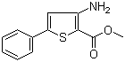 3-氨基-5-苯基噻吩-2-甲酸甲酯分子结构 (CAS 100063-22-7)