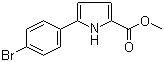 5-(4-溴苯基)-1H-吡咯-2-羧酸甲酯分子结构 (CAS 1000682-39-2)