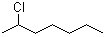 structure of CAS# 1001-89-4, (±)-2-Chloroheptane