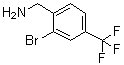 2-溴-4-(三氟甲基)苯甲胺分子结构 (CAS 1001109-50-7)