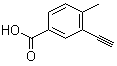 3-乙炔基-4-甲基苯甲酸分子结构 (CAS 1001203-03-7)