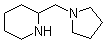 2-((1-吡咯烷基)甲基)哌啶分子结构 (CAS 100158-63-2)