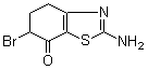 2-氨基-6-溴-7-氧代-4,5,6,7-四氢苯并噻唑分子结构 (CAS 1001648-73-2)