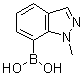 B-(1-甲基-1H-吲唑-7-基)硼酸分子结构 (CAS 1001907-59-0)
