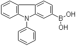 9-苯基咔唑-2-硼酸分子结构 (CAS 1001911-63-2)