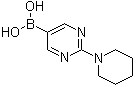[2-(哌啶-1-基)嘧啶-5-基]硼酸分子结构 (CAS 1002128-86-0)