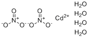硝酸镉盐水合物分子结构 (CAS 10022-68-1)