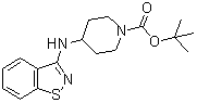 4-(1,2-苯并异噻唑-3-基氨基)-1-哌啶羧酸叔丁酯分子结构 (CAS 1002355-72-7)