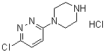1-(6-氯-3-哒嗪基)哌嗪盐酸盐分子结构 (CAS 100241-11-0)