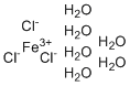 六水三氯化铁分子结构 (CAS 10025-77-1)