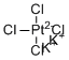 四氯亚铂酸钾分子结构 (CAS 10025-99-7)