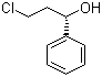 (S)-(-)-3-氯-1-苯基-1-丙醇分子结构 (CAS 100306-34-1)