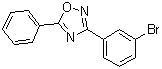 3-(3-溴苯基)-5-苯基-1,2,4-恶二唑分子结构 (CAS 1003221-10-0)