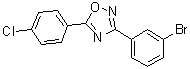 3-(3-溴苯基)-5-(4-氯苯基)-1,2,4-恶二唑分子结构 (CAS 1003221-16-6)