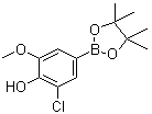 3-氯-4-羟基-5-甲氧基苯硼酸频哪醇酯分子结构 (CAS 1003298-84-7)